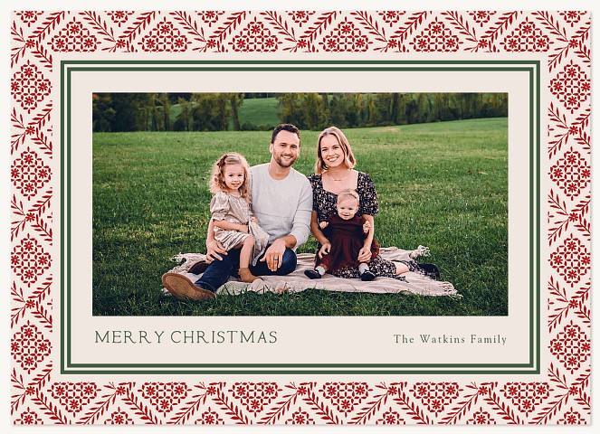 Folk Stars Personalized Holiday Cards