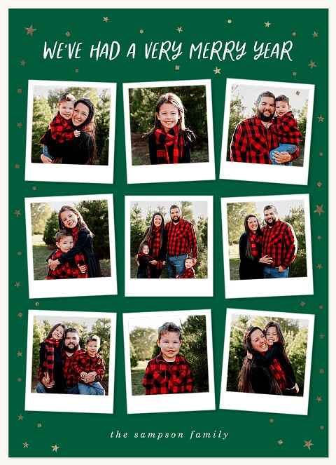 Merry Stars Personalized Holiday Cards