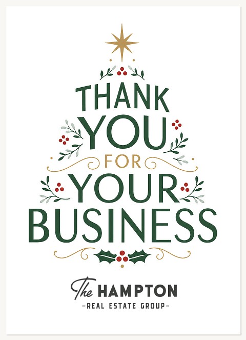 Gratitude Tree Business Holiday Cards