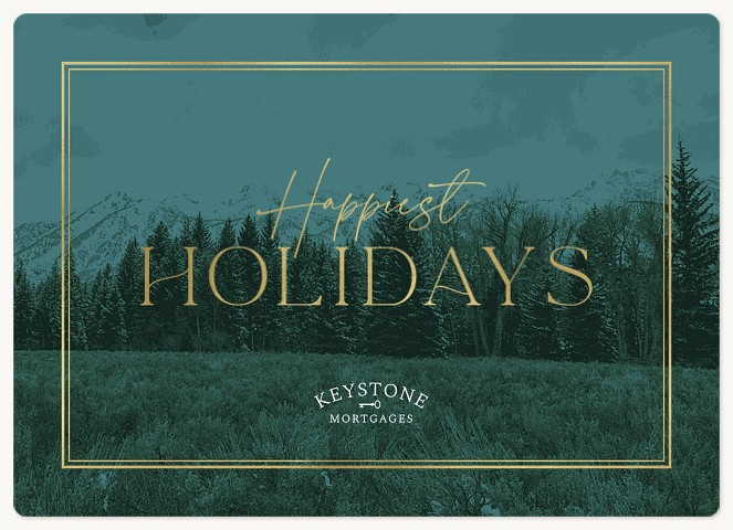 Mountain Frost Holiday & Christmas Magnet Cards