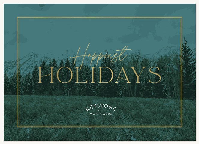 Mountain Frost Business Holiday Cards