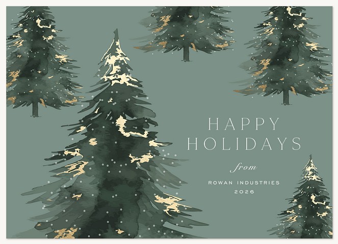 Enchanted Forest Business Holiday Cards