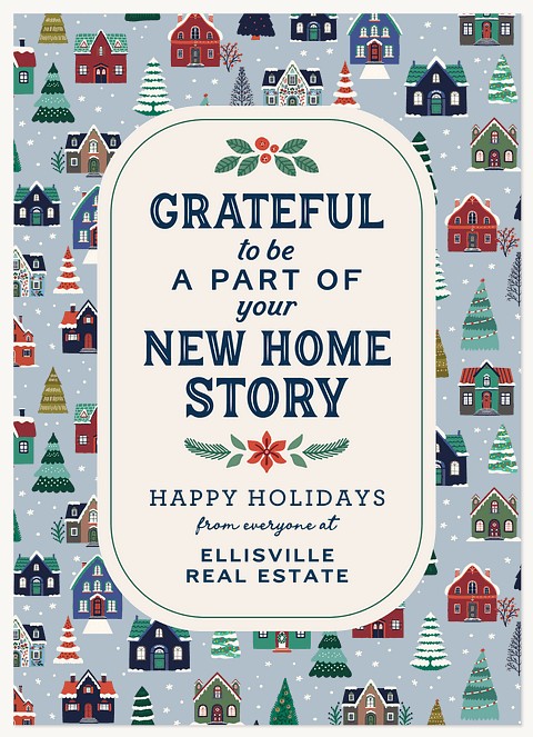 Storybook Village Business Holiday Cards