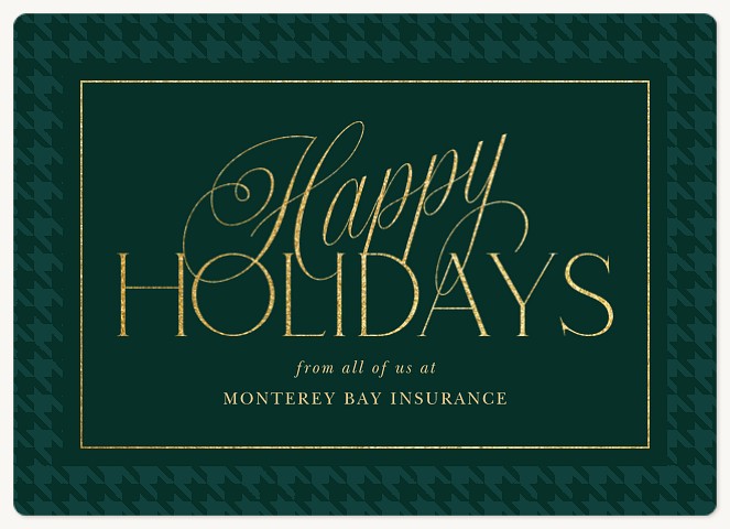 Timeless Script Holiday & Christmas Magnet Cards