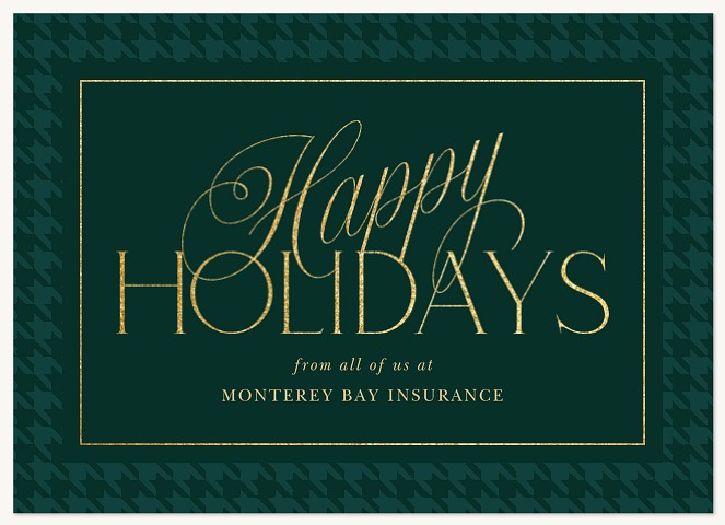 Timeless Script Business Holiday Cards