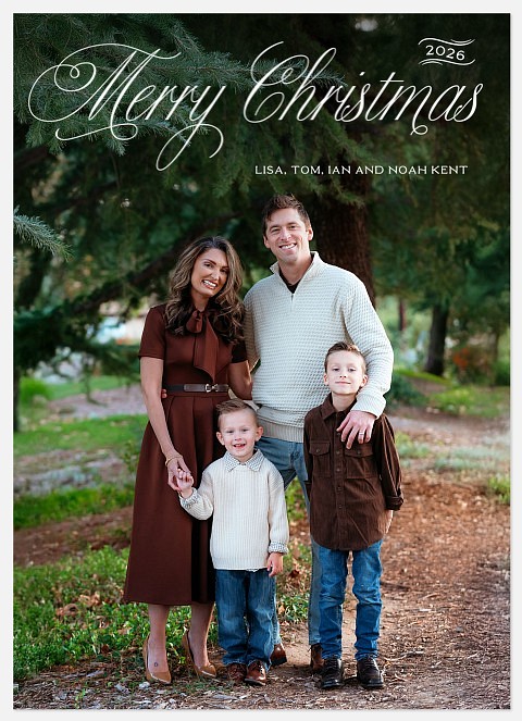 Perfectly Penned Holiday Photo Cards