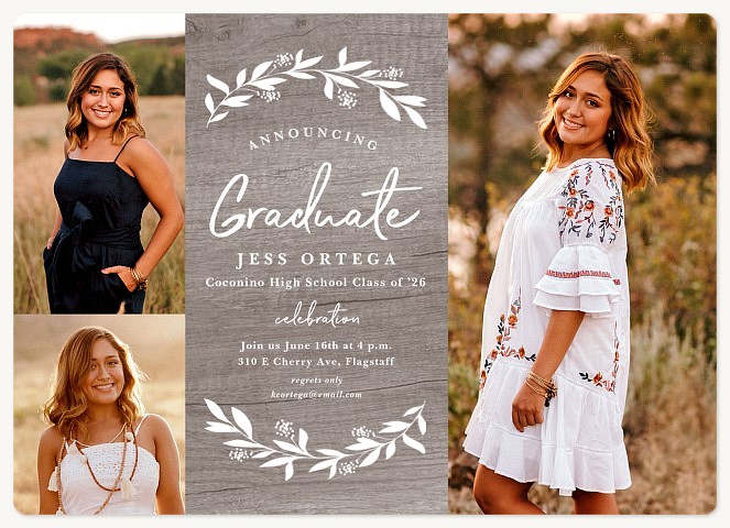 Rustic Branches Graduation Announcements