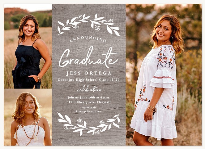 Rustic Branches Graduation Announcements