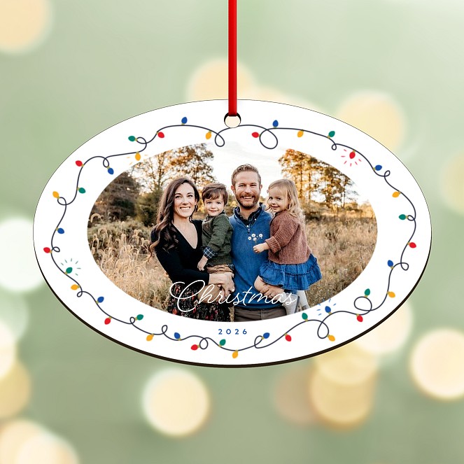 Looped in Lights Personalized Ornaments