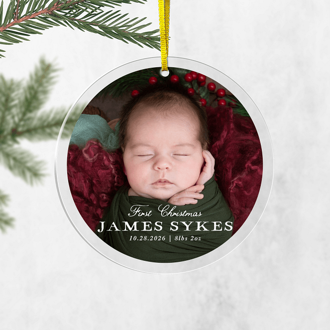 Tiny Tidings Personalized Ornaments