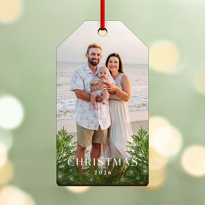 Starlit Sprigs Personalized Ornaments
