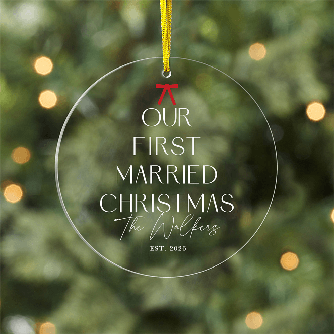 Wedded Wonder Personalized Ornaments