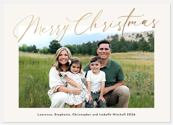 Abundant Christmas Holiday Photo Cards