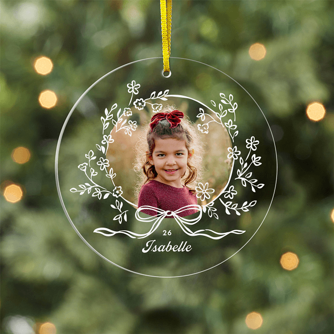 Delicately Framed Personalized Ornaments