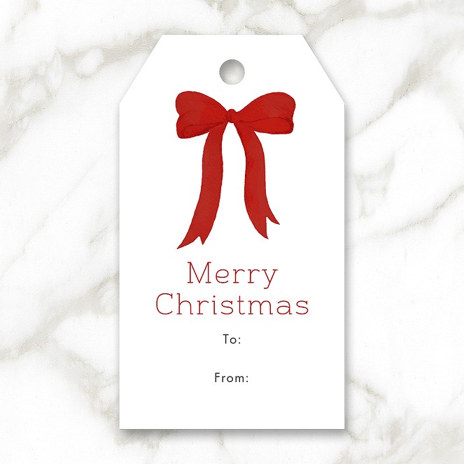 Bow Tied Custom Gift Tags