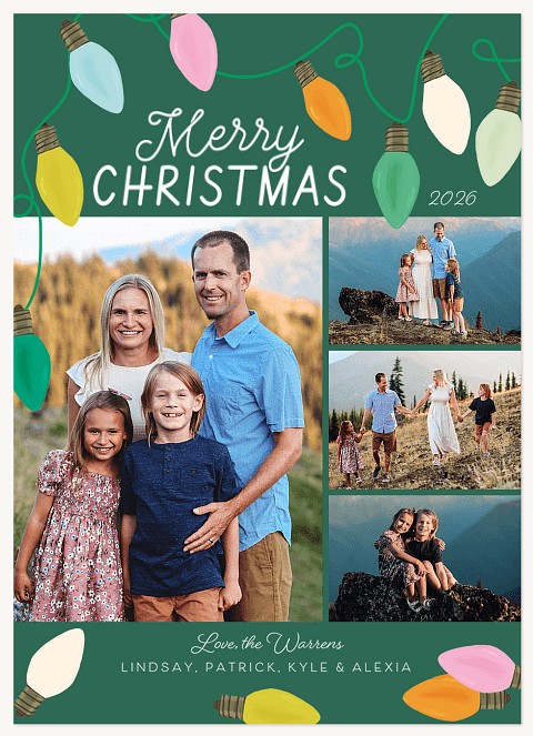 Bright Tidings Personalized Holiday Cards