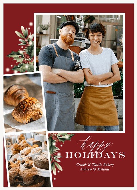 Framed Collage Business Holiday Cards