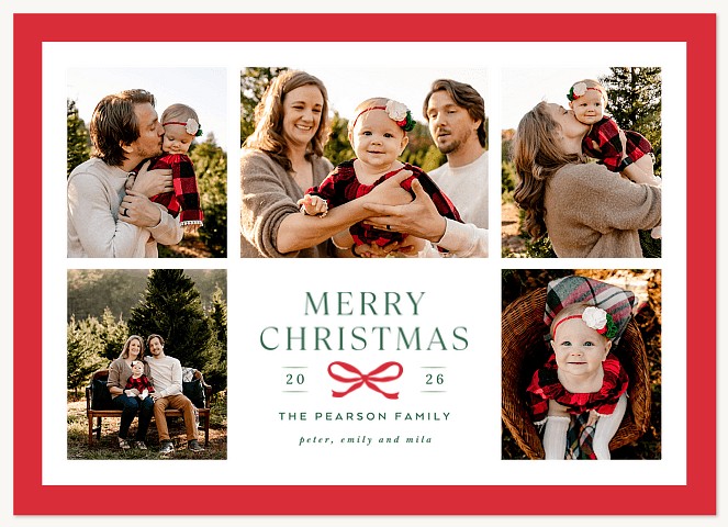 Festive Family Personalized Holiday Cards
