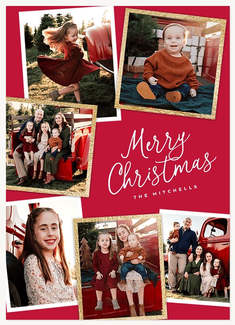 Scattered Memories Personalized Holiday Cards
