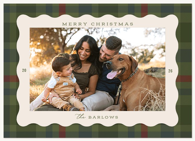 Old Fashioned Frame Personalized Holiday Cards