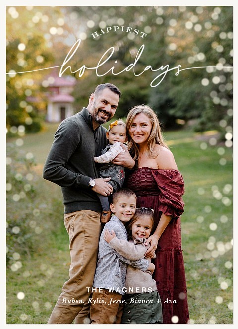 Holiday Shimmer Personalized Holiday Cards