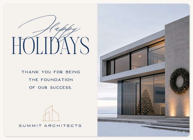 Contemporary Elegance Holiday & Christmas Magnet Cards