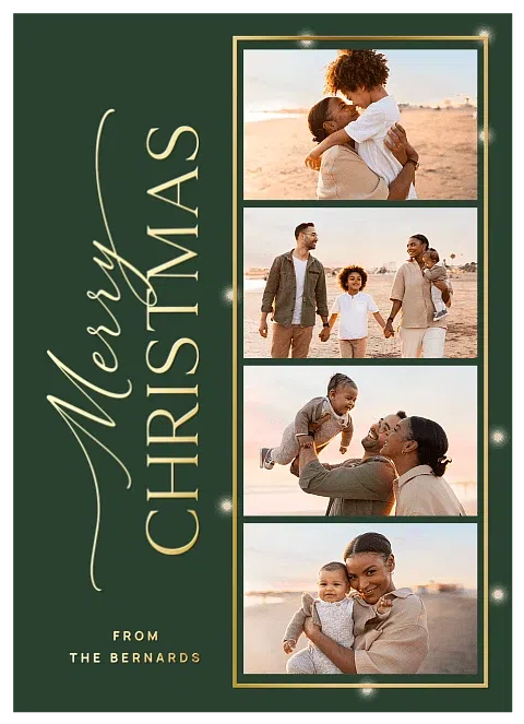 Stacked Memories Personalized Holiday Cards