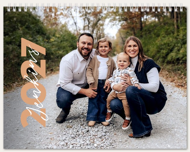 Left Year Calendar Custom Photo Calendars
