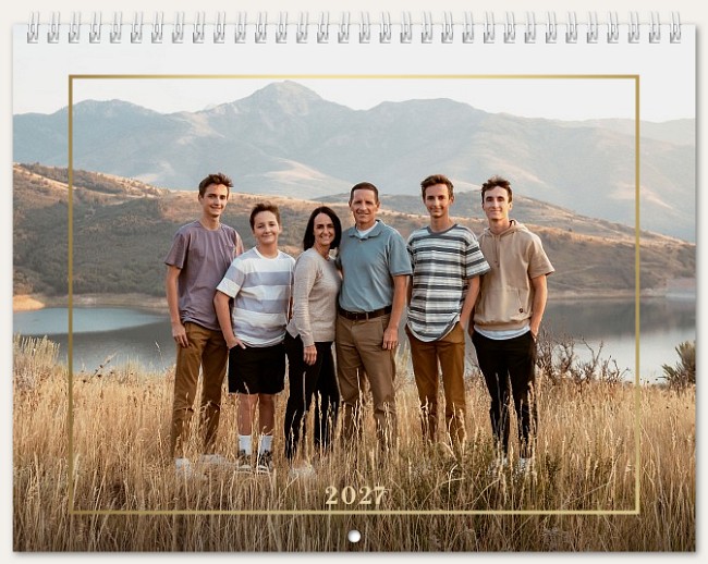 Minimalist Border Calendar Custom Photo Calendars