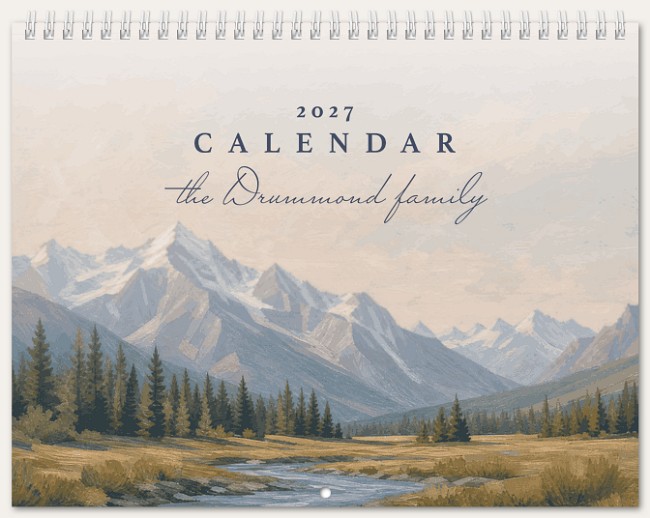Mountain Landscape Calendar Custom Photo Calendars
