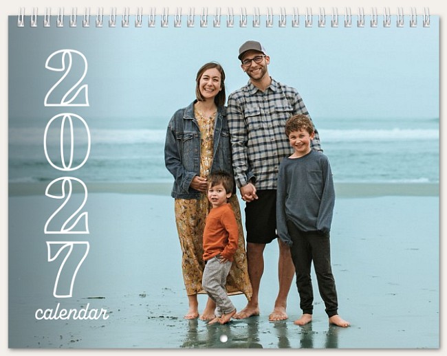 Stacked Year Calendar Custom Photo Calendars