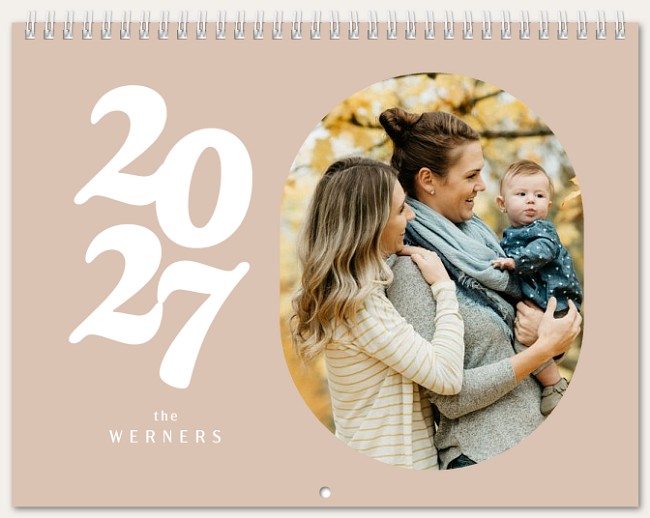 Oval Focus Calendar Personalized Photo Calendars
