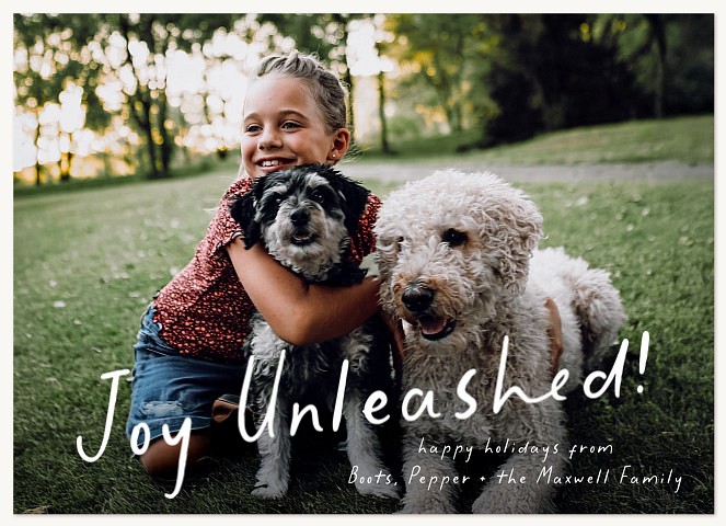 Joy Unleashed Personalized Holiday Cards
