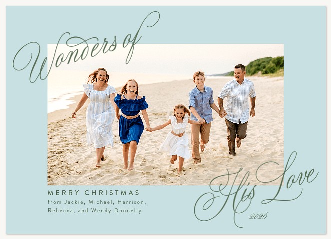 Wonderful Love Personalized Holiday Cards