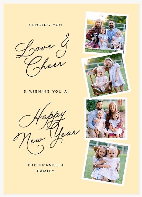 Love & Cheer Personalized Holiday Cards