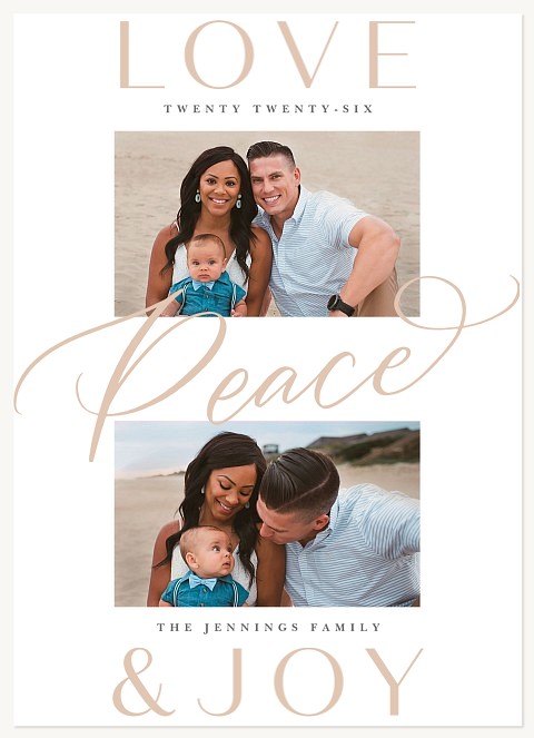 Featured Peace Personalized Holiday Cards
