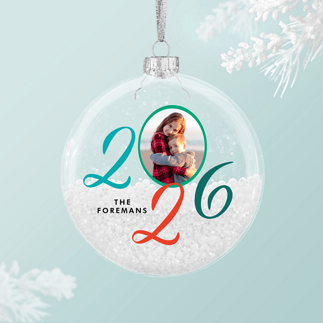 Big Year Personalized Ornaments