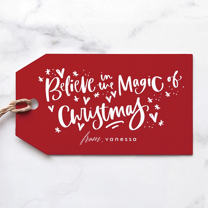 Magic of Christmas Custom Gift Tags