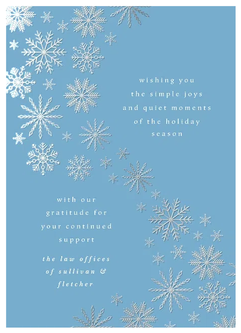 Simply Snow Business Holiday Cards