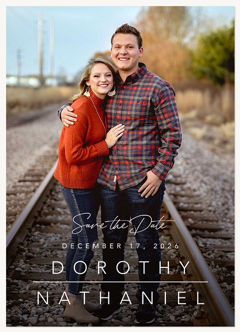 Elegant Simplicity Save the Date Cards