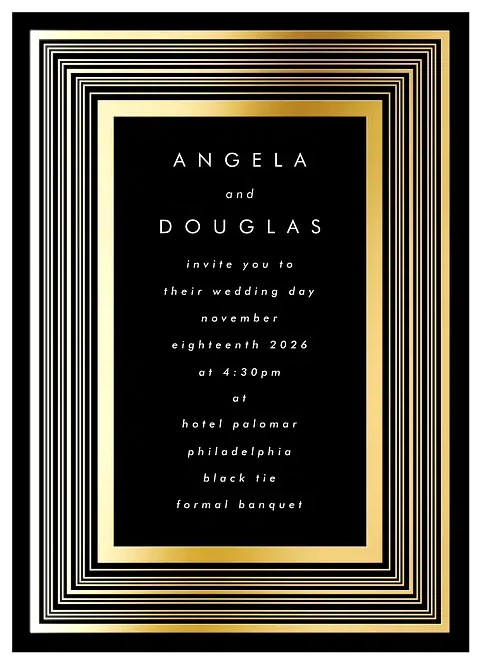 Frame By Frame Wedding Invitations