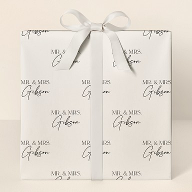Newly Married Wrapping Paper