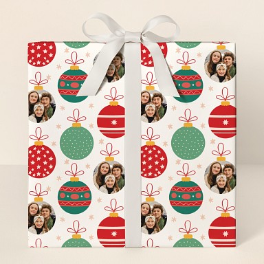 Colorful Ornament Photo Wrapping Paper