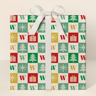 Festive Knit Wrapping Paper