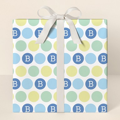 Initial Dots Wrapping Paper