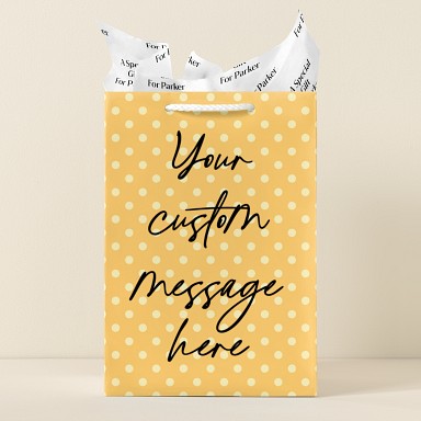 Polka Dot Message Gift Bag