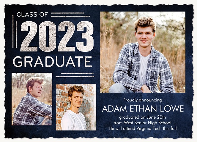 Silver & Indigo | Graduation Announcements