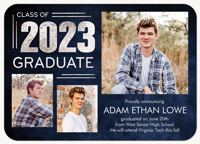 Silver & Indigo | Graduation Announcements