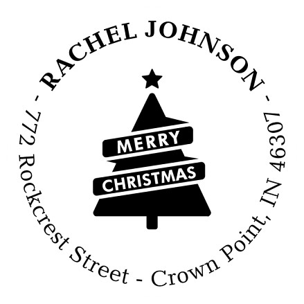 A Merry Message | Custom Rubber Stamps