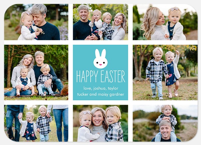  Bunny Collage Easter Photo Cards